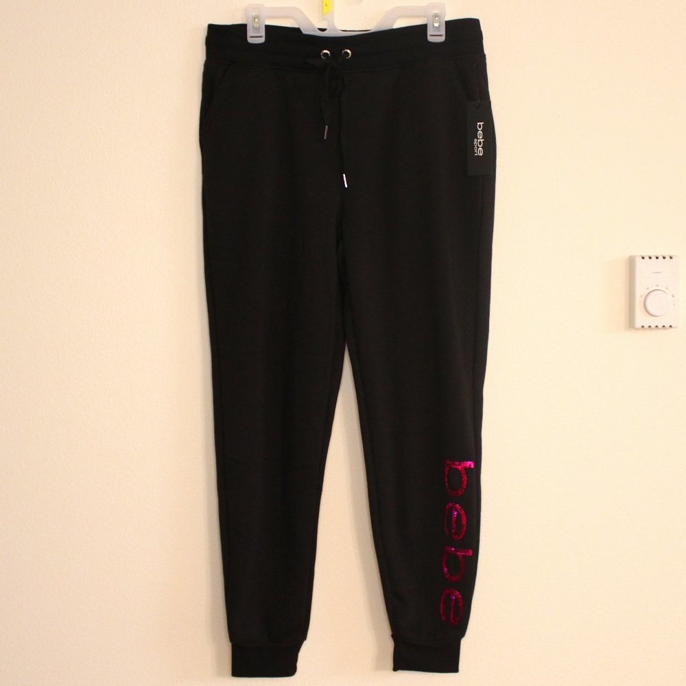 Bebe Sport Sequin Joggers Size Large